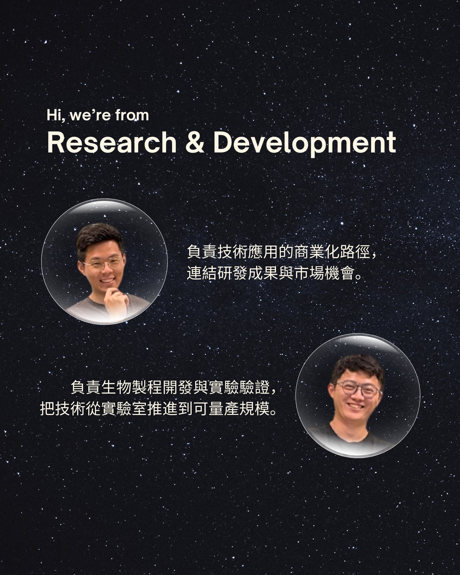 研發團隊介紹:成員與各自負責的工作